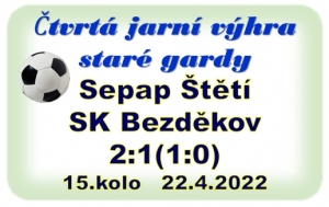 Stará garda rozhodla o svém vítězství v závěru zápasu.