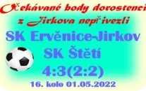 Do Jirkova jsme jeli s cílem navázat na předchozí 2 vysoká vítězství, ale proti sdruženému týmu Ervěnice-Jirkov se nám to nepodařilo.