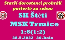 Ve 2. poločase začali starší dorostenci herně klopýtat a  soused v tabulce dokráčel k zaslouženému vítězství. 
