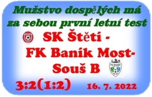 Ani ne měsíc po posledním mistrovském utkání, vybíhalo mužstvo dospělých v Podluskách ke svému prvnímu přípravnému utkání na novou sezónu. Výsledek otáčelo ve 2. poločase.