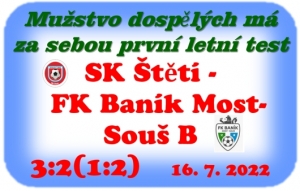 Ani ne měsíc po posledním mistrovském utkání, vybíhalo mužstvo dospělých v Podluskách ke svému prvnímu přípravnému utkání na novou sezónu. Výsledek otáčelo ve 2. poločase.