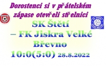 Dorostenci vstoupili do nového fotbalového ruku vítězně. Sice jen v přáteslkémzápase,ale střeleckou mušku přes prázdniny neztratili.