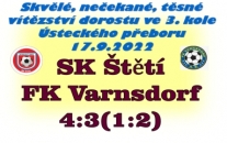 Dorostenci mají po 3 kolech 9 bodů. 2x museli otáčet výsledek s Varnsdorfem 