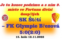 Mužstvo dospělých mělo na závěr podzimu ještě uschováno velké množství střelného prachu.Domácí rozlučka jakou jsme si přáli.