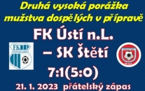 Třetiligové Ústí n.L. se rozstřílelo v závěru 1. půle. 