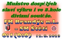 Úspěšná jízda mužstva dospělých pokračovala i ve 2. kole. Diváci moc šancí neviděli . Rozhodnutí přinesla poslední minuta. Hlavička Filipa Zezuly byla jedinou trefu utkání.