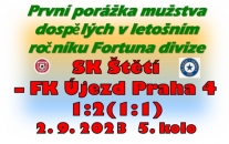 Letos poprvé jsme se dostali do situace, kdy jsme prohrávali.Sice jsme vyrovnali,ale po změně stran jsme pochybě inkasovali a Újezd si ze Štětí odvezl 3 body.