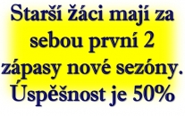 V první zápase starší žáci nebodovali, dokonce nevstřelili ani branku. Vynahradili si to o 3 dny později když porazili Straškov/Dušníky