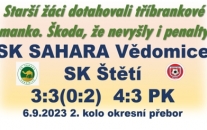 Dohrávku 2. kola okresního přeboru starších žáků rozhodovaly penalty.