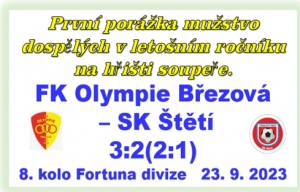 Utekl nám začátek zápasu 25 minut tahalo mužstvo dospělých za kratší konec. Pak jsme hru vyrovnali a po změně stran srovnali na 2:2.Škoda závěru zápasu, kdy jsme po rohu vyrovnali. Více by zápasu slušela remíza. 