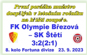 Utekl nám začátek zápasu 25 minut tahalo mužstvo dospělých za kratší konec. Pak jsme hru vyrovnali a po změně stran srovnali na 2:2.Škoda závěru zápasu, kdy jsme po rohu vyrovnali. Více by zápasu slušela remíza. 