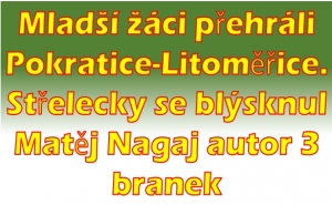 TJ Sokol Pokratice-Litoměřice – SK Štětí                1:7(1:4) 15. kolo okresního přeboru mladších žáků 29. 3. 2024