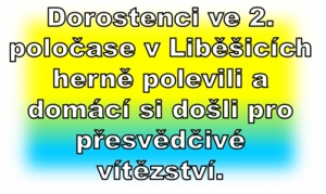 SK Liběšice –SK Štětí 4:0(1:0) 19. kolo I.A Třídy Dorostu 21.4.2024