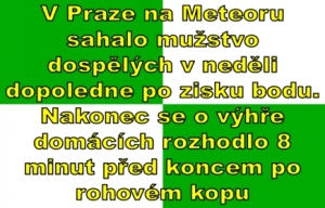 FK Meteor Praha VIII – SK Štětí 2:1(1:1) 24. kolo 23. hrané Fortuna Divize 28. 4. 2024 Dospělí