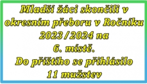 24 mladších žáků obléklo v letošním  právě skončeném ročníku okresního přeboru dres SK Štětí. Děkujeme za reprezentaci klubu. Poděkování patří i trenérovi Jiřímu Trutnovskému junioru.