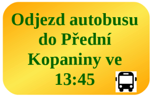 Odjezd autobusu na zápas v Přední Kopanině